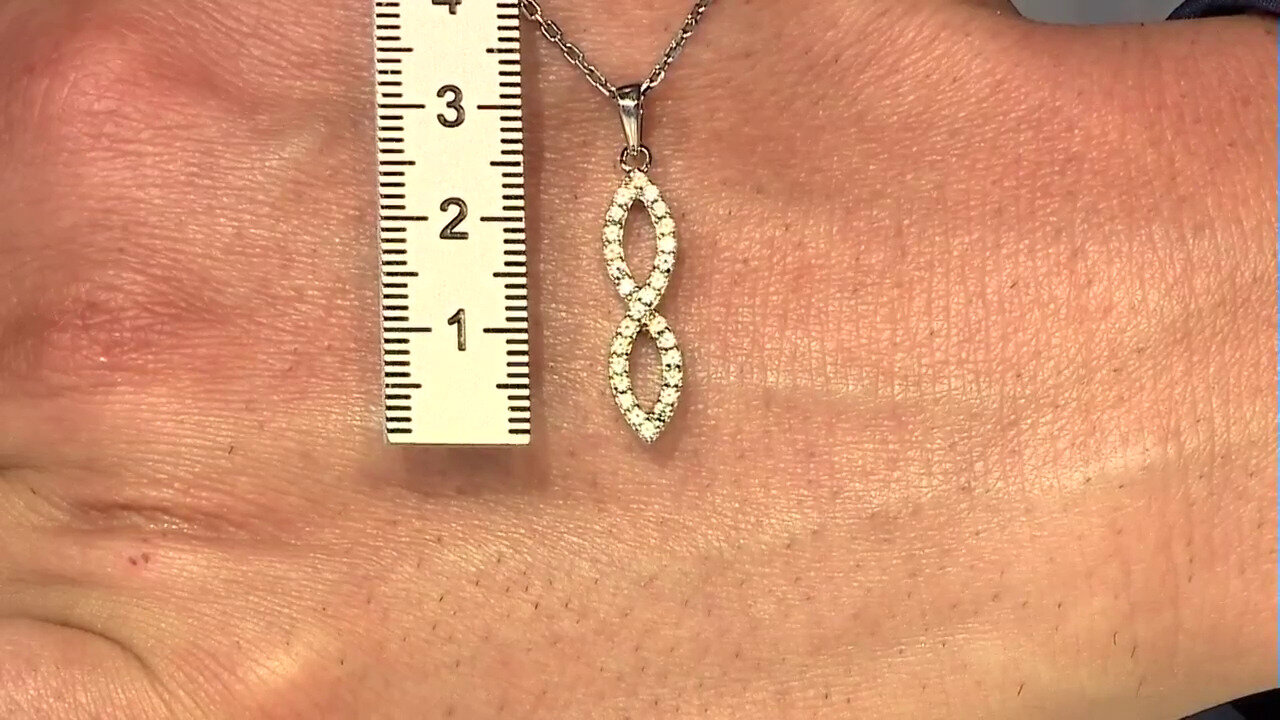 Video Zircon Silver Pendant