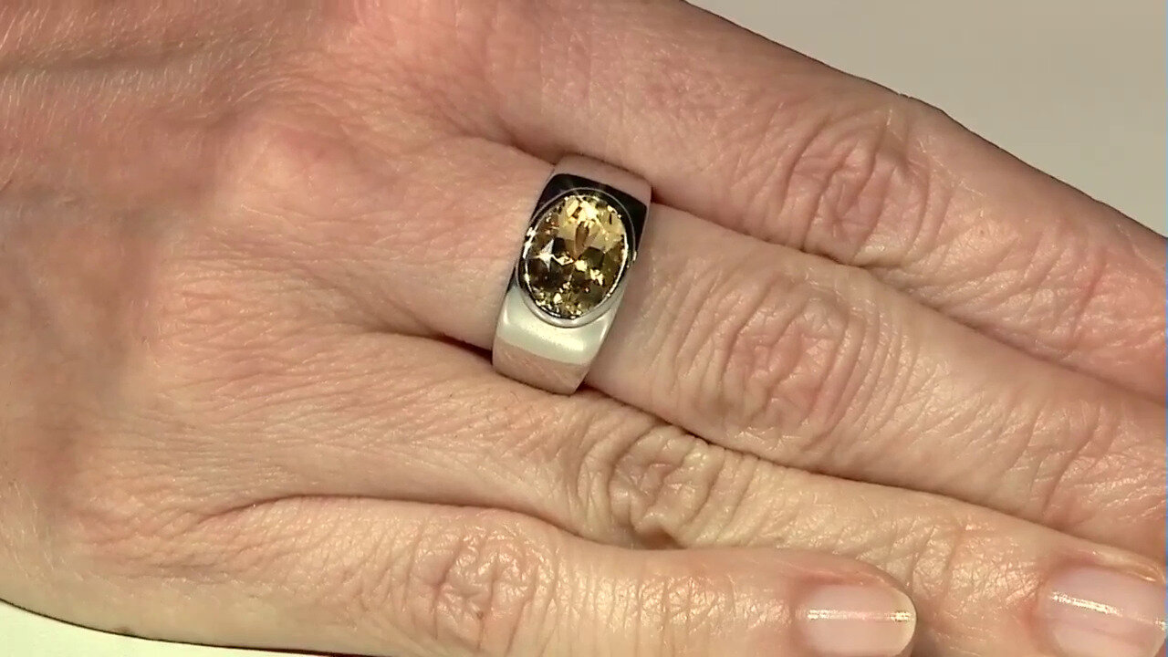 Video Bague en argent et Béryl jaune