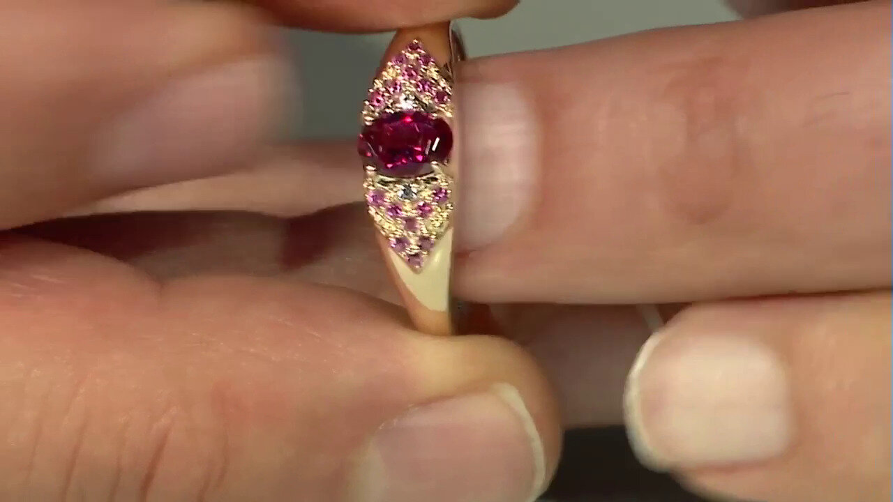 Video Bague en or et Rubellite