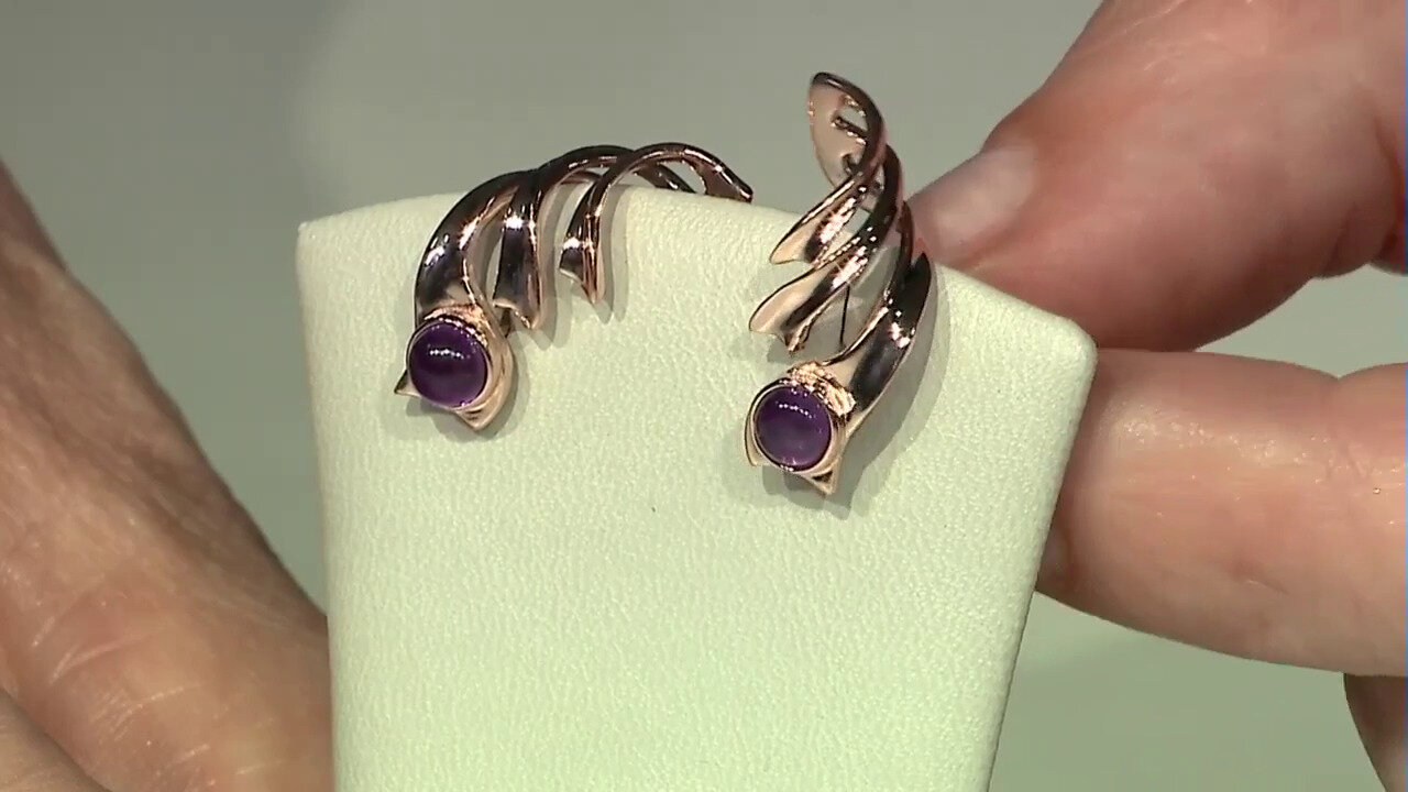 Video Amethyst Silver Earrings (TPC)