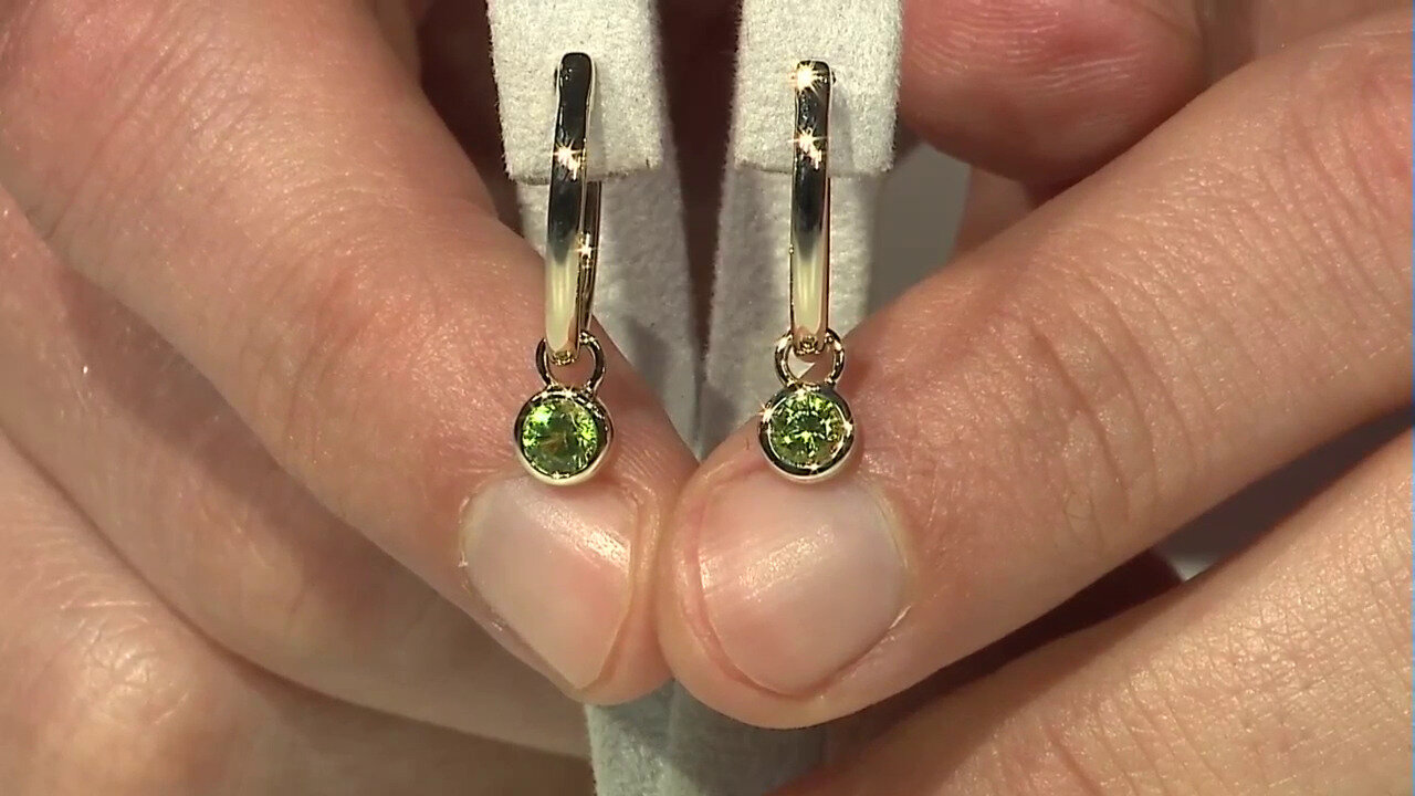 Video 9K Arizona Peridot Gold Earrings (Amanda Adkins)