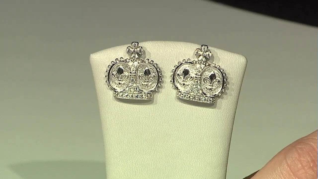Video Orecchini in argento con Zircone (Dallas Prince Designs)
