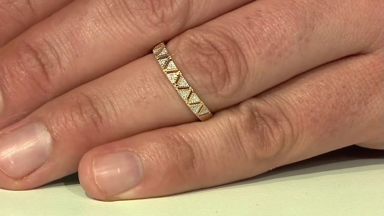 Video I3 (I) Diamant-Silberring