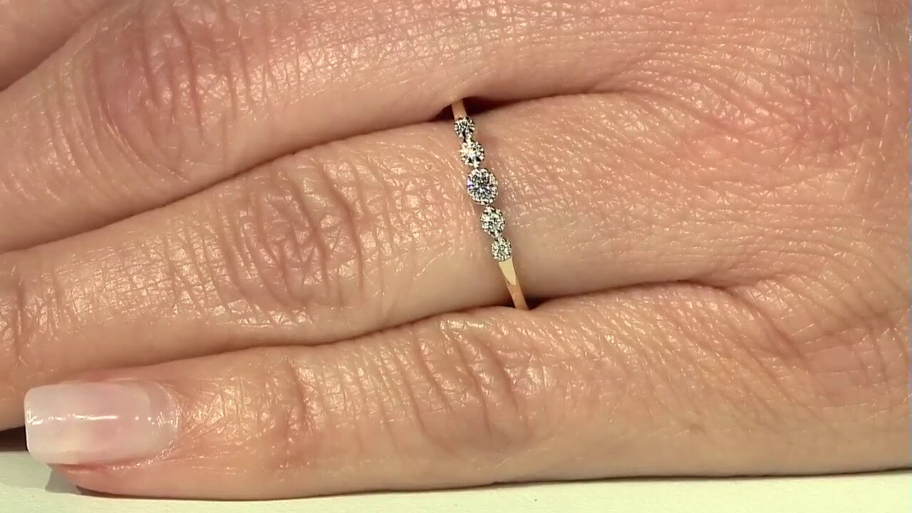 Video 9K SI1 (H) Diamond Gold Ring