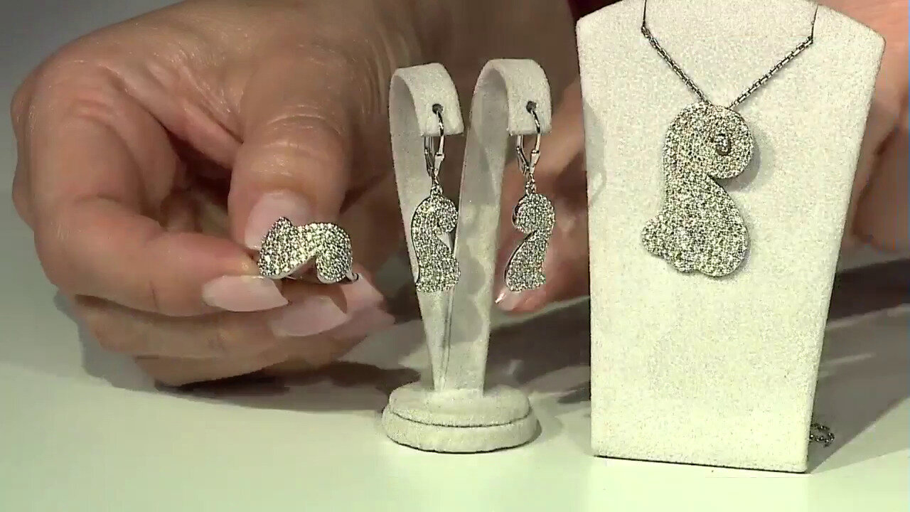 Video Zircon Silver Earrings (SAELOCANA)