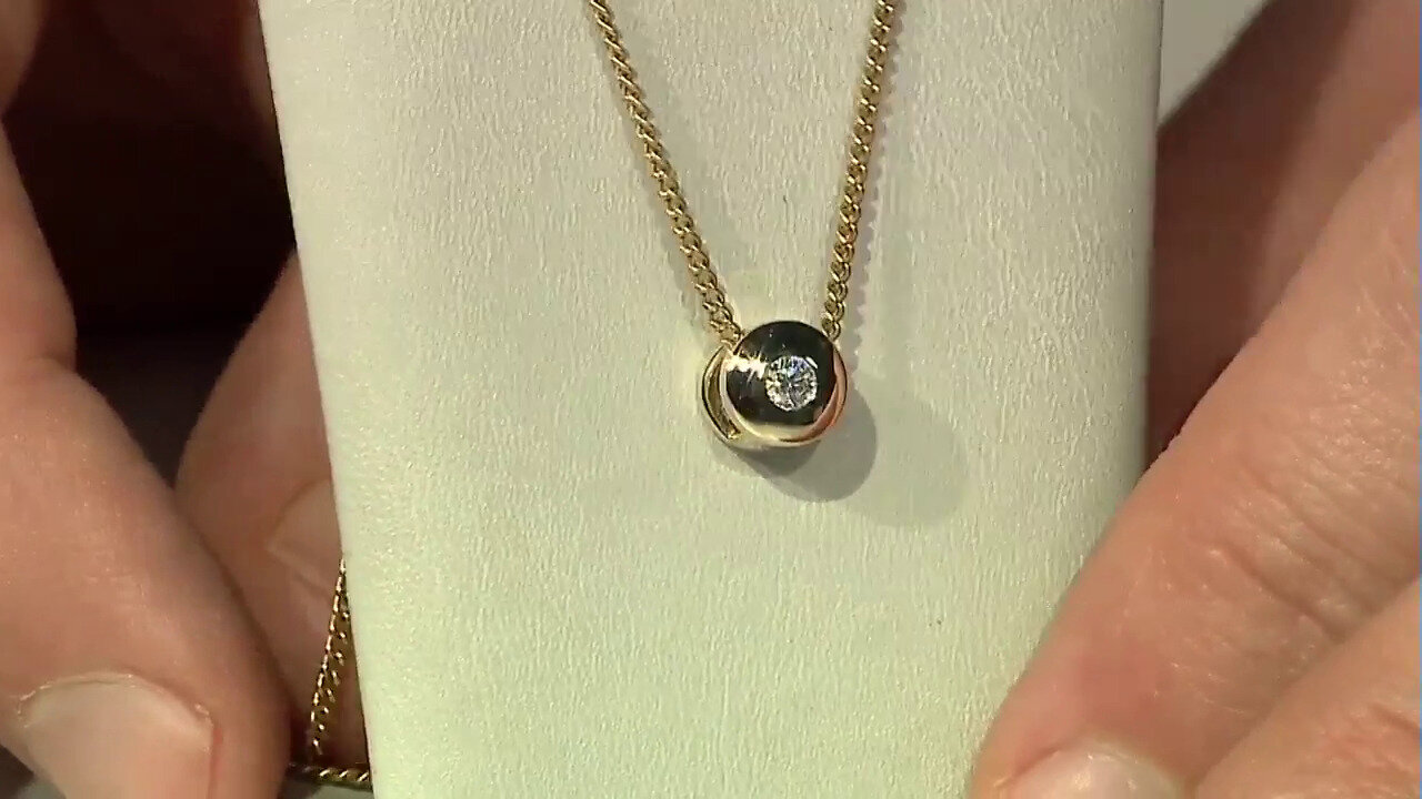 Video 9K SI1 (G) Diamond Gold Pendant (Annette)