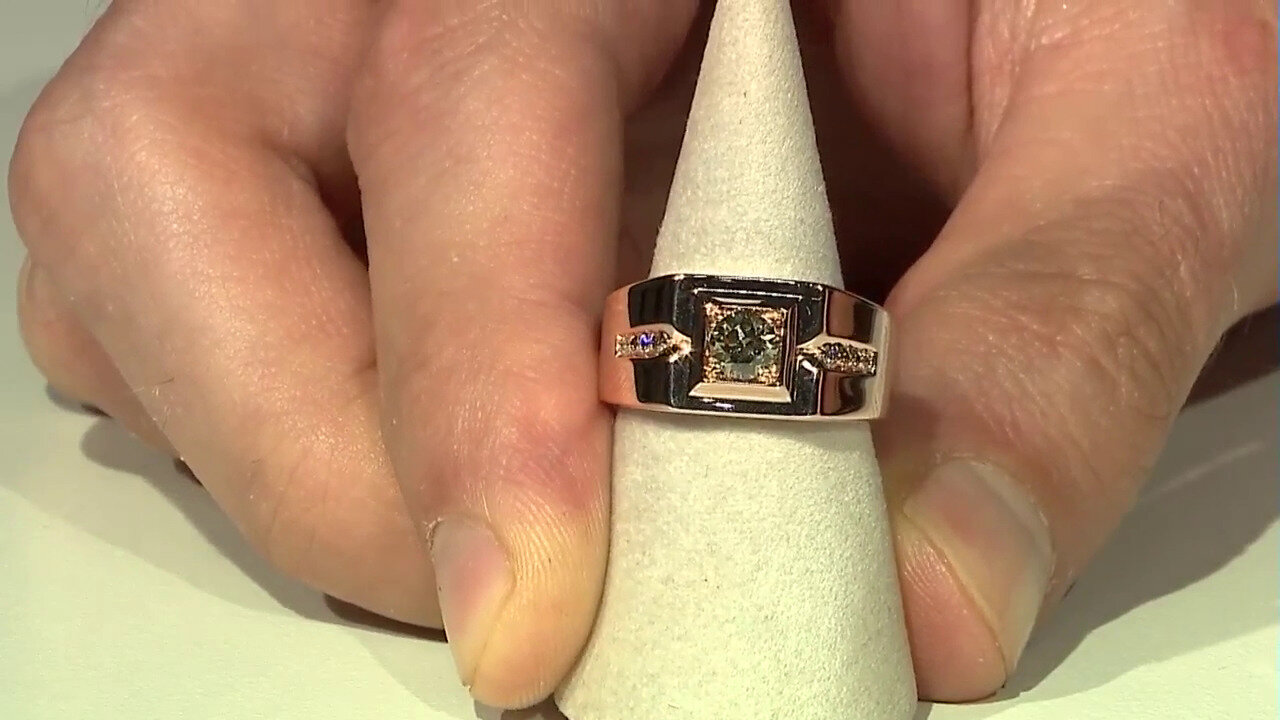 Video Anillo en oro con Diamante rosa de Francia de Argyle VS1 (Annette)