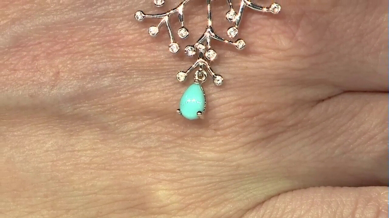 Video Turquoise Silver Pendant