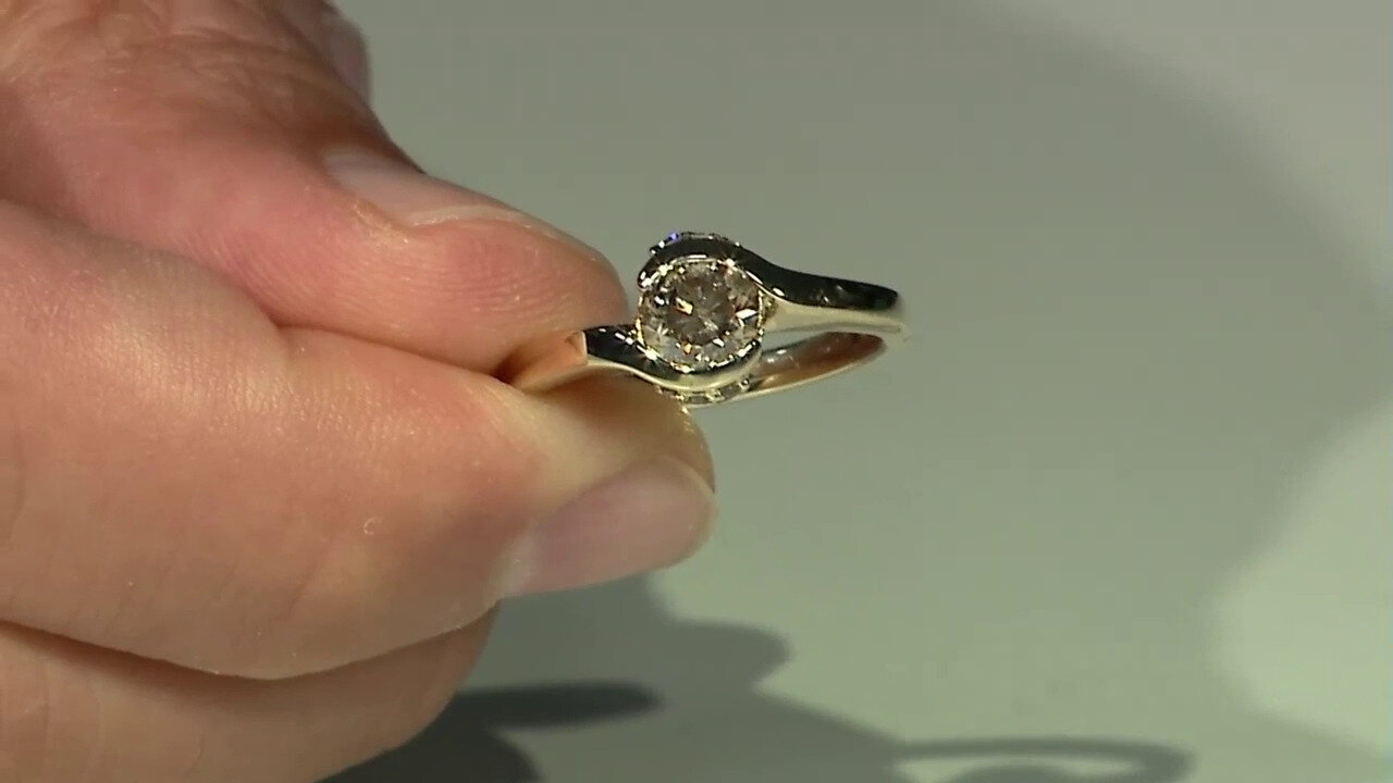 Video I3 Green Diamond Platinum Ring (KM by Juwelo)