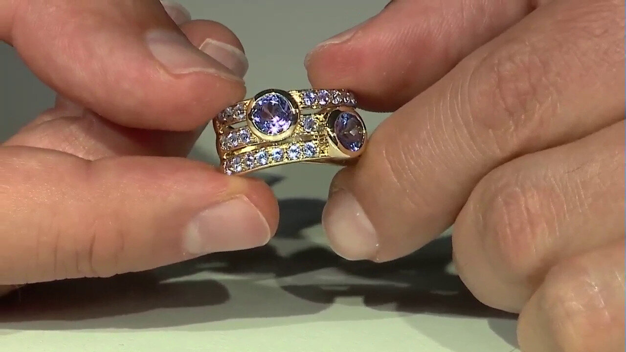 Video 9K Tanzanite Gold Ring (KM by Juwelo)