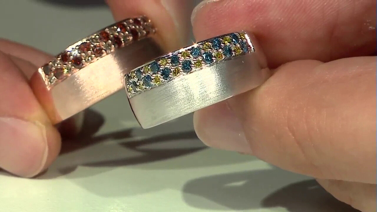 Video Gouden ring met I3 Champagne Diamanten (KM by Juwelo)