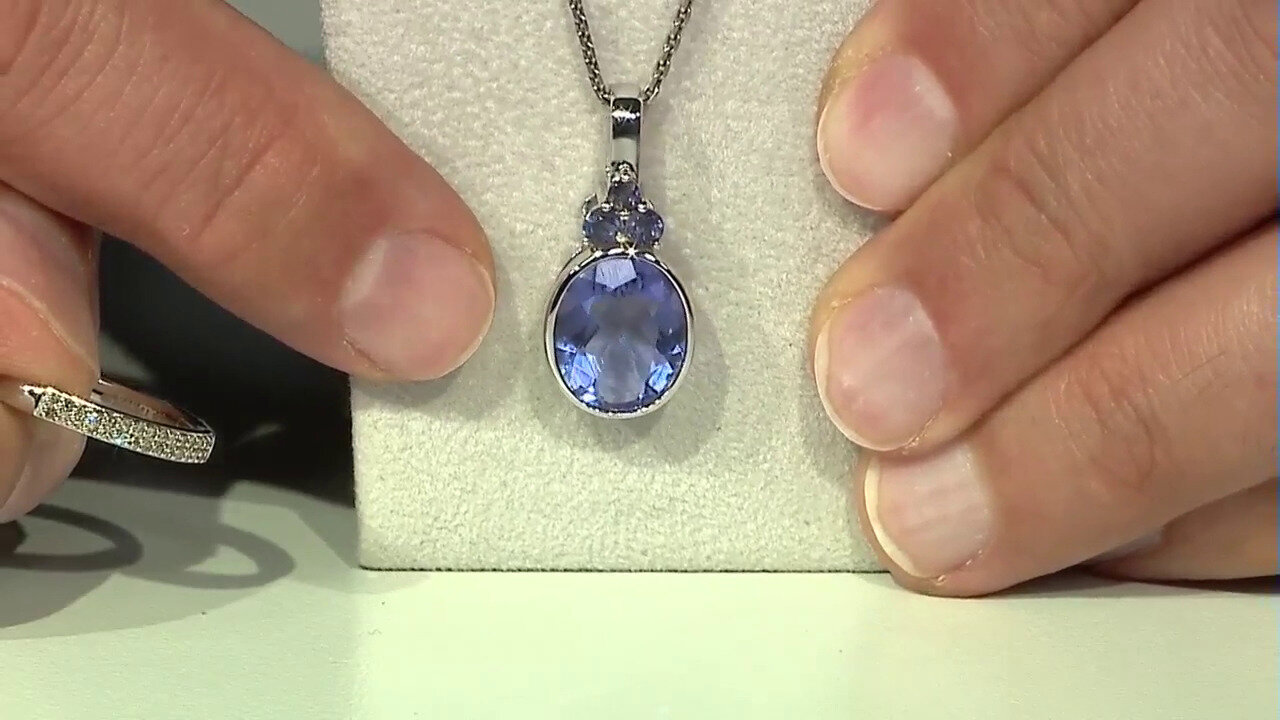 Video 9K Blue Fluorite Gold Pendant (KM by Juwelo)