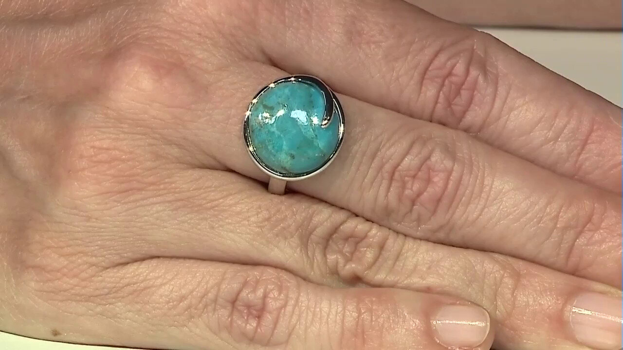 Video Kingman Blue Mojave Turquoise Silver Ring (Faszination Türkis)