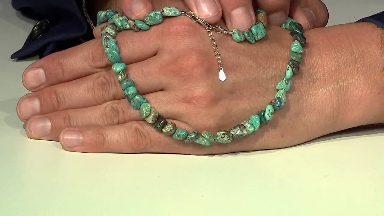 Video Chrysokolla Silver Necklace