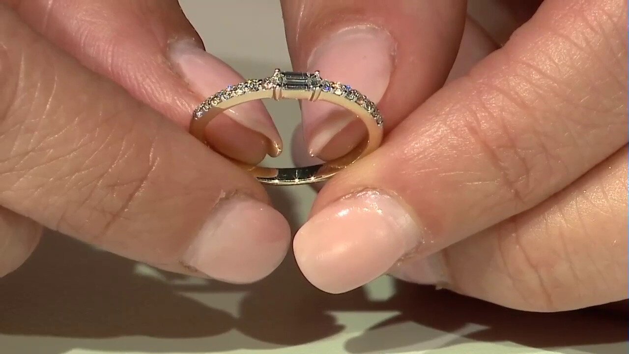 Video Bague en or et Diamant SI1 (G) (Annette)