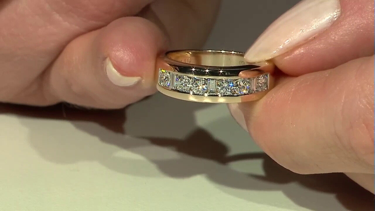 Video 14K SI1 (G) Diamond Gold Ring (Annette)