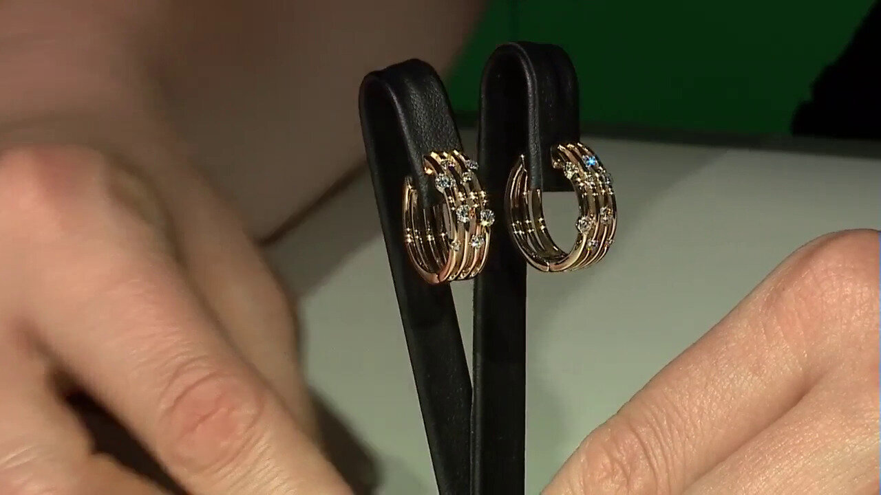 Video Boucles d'oreilles en or et Diamant IF (D) (Annette)