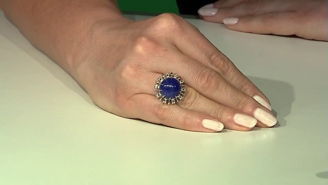 Video Lapis Lazuli Silver Ring (Annette classic)