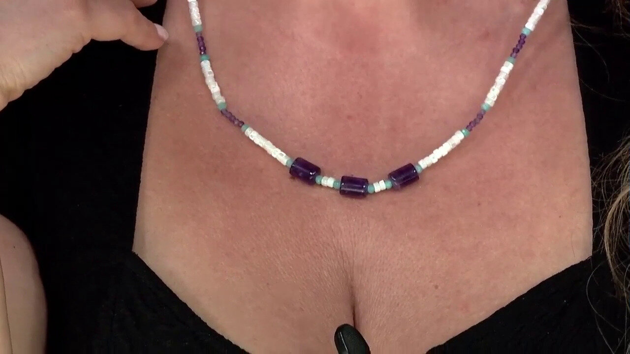 Video Amethyst Silver Necklace