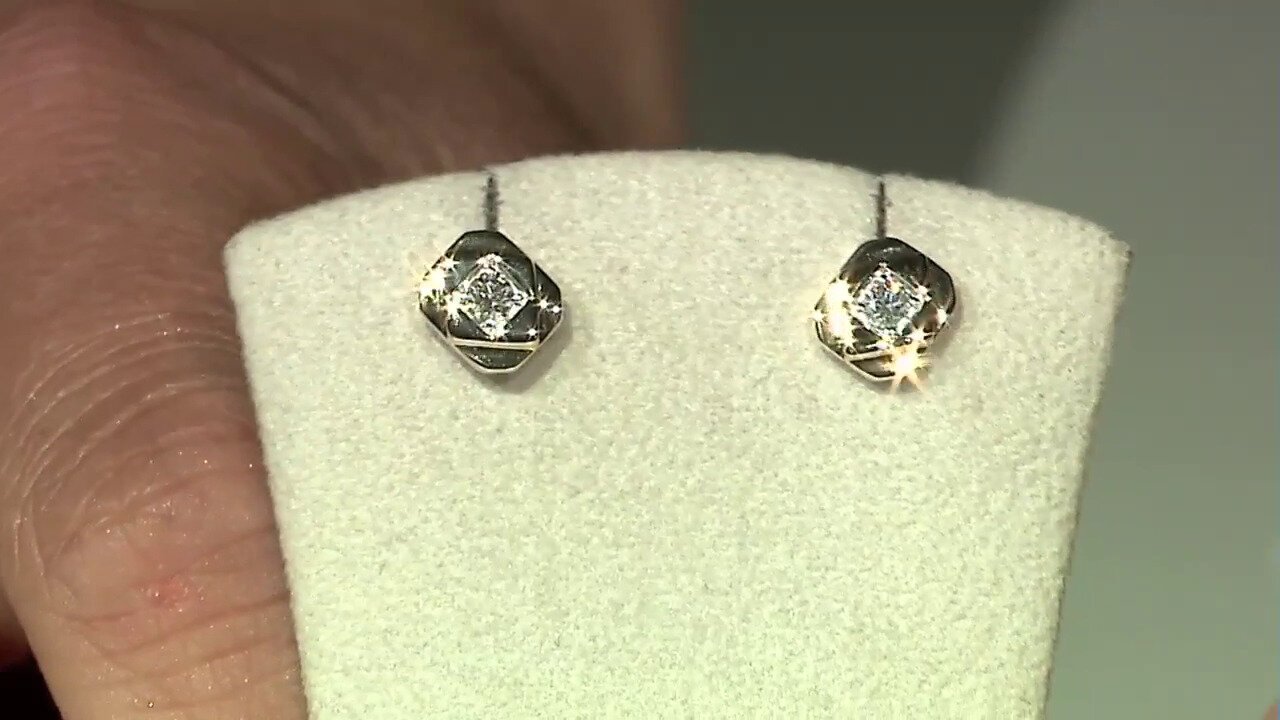 Video Boucles d'oreilles en or et Diamant IF (D) (Annette)