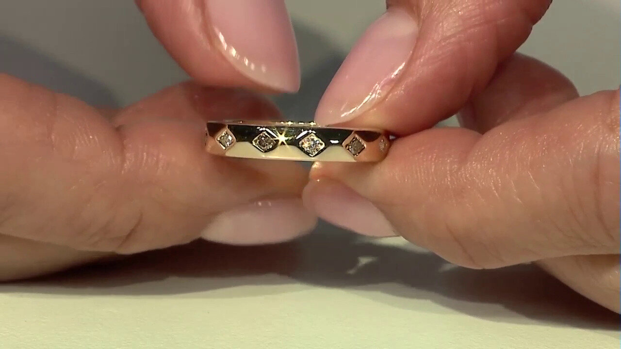 Video Gouden ring met I2 Champagne Diamanten (de Melo)