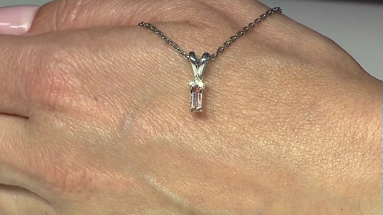 Video Zilveren hanger met een Ouro Preto Imperial Topaz