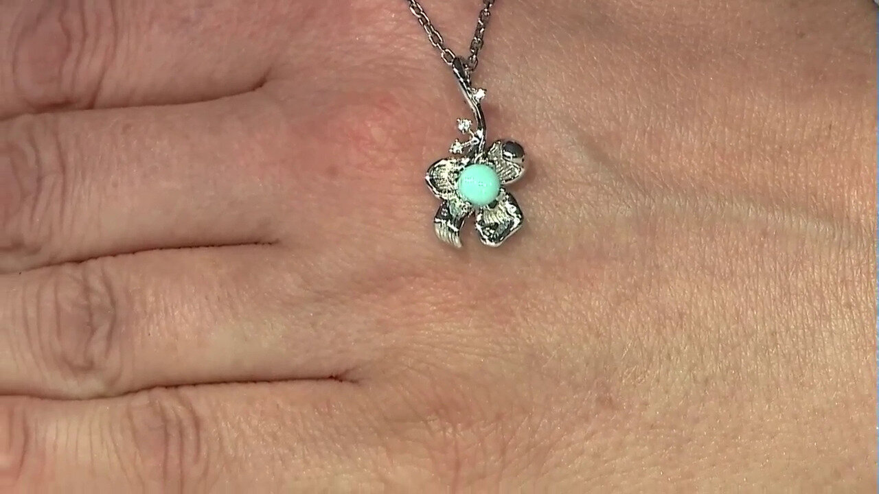 Video Turquoise Silver Pendant