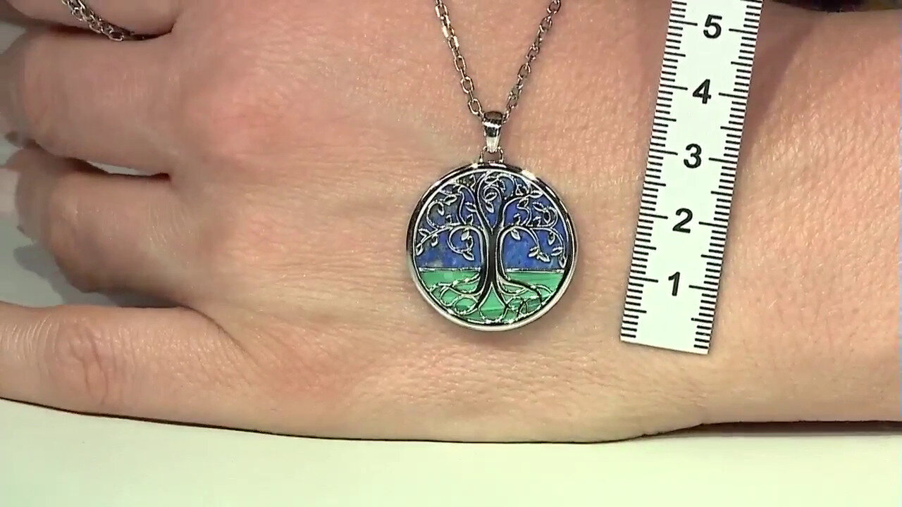 Video Pendentif en argent et Lapis-Lazuli