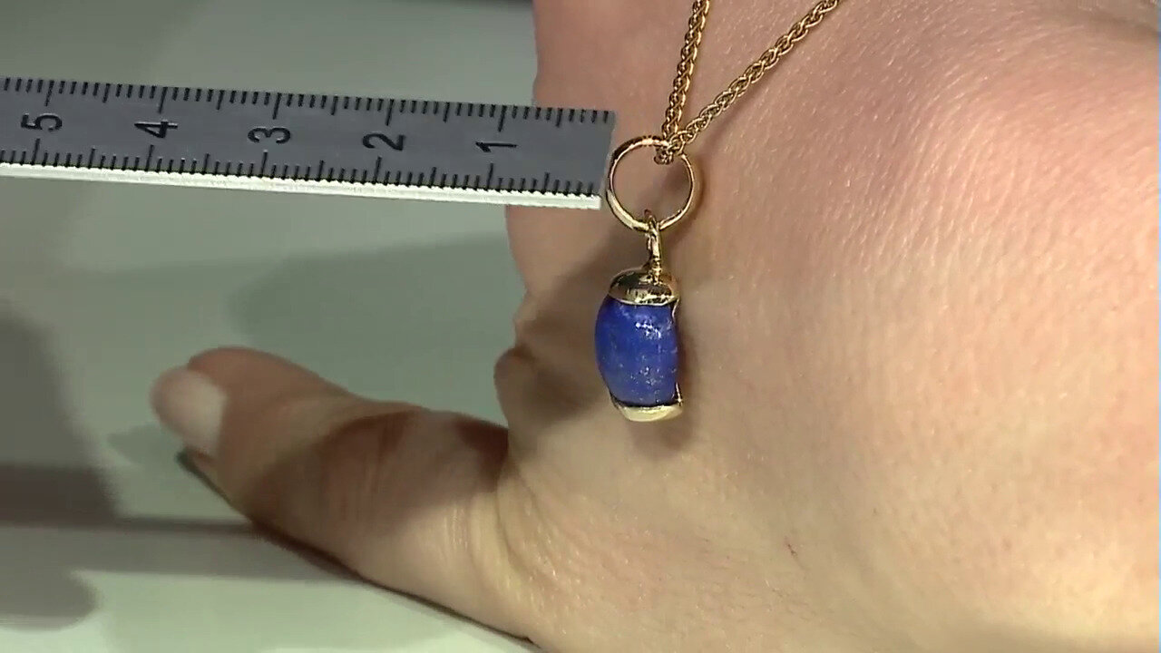 Video Pendentif en argent et Lapis-Lazuli