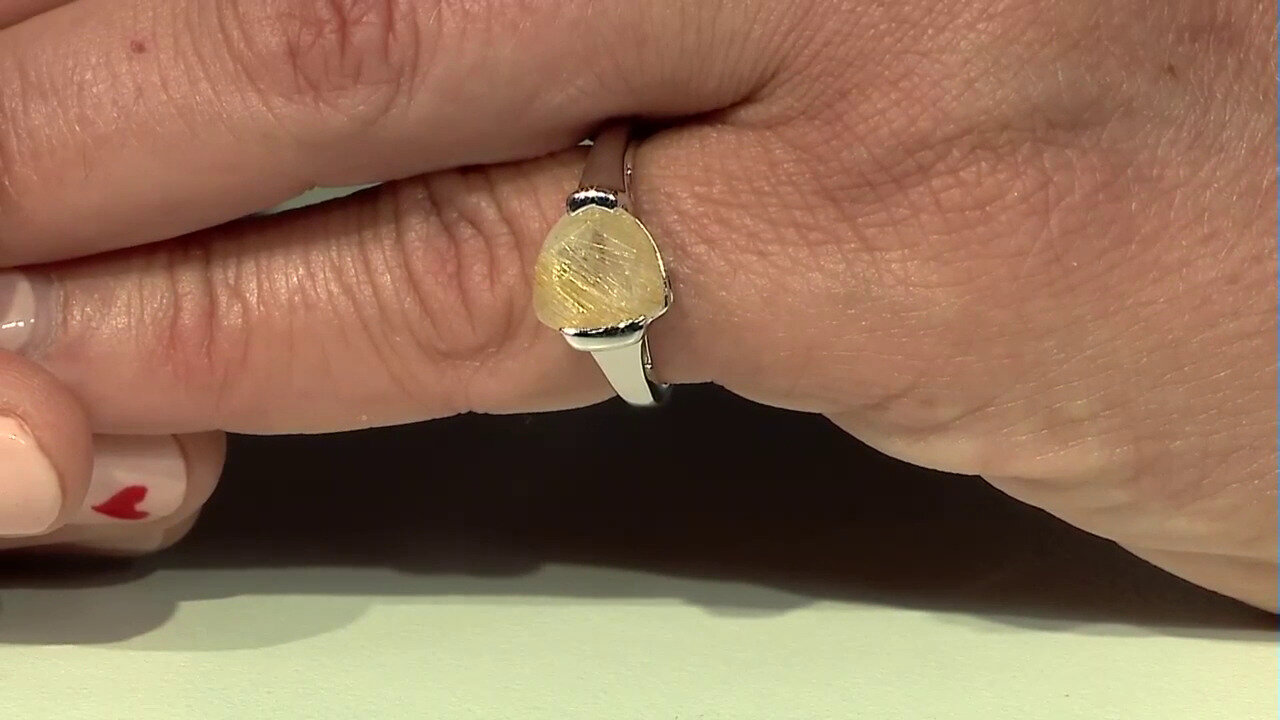 Video Rutile Quartz Silver Ring