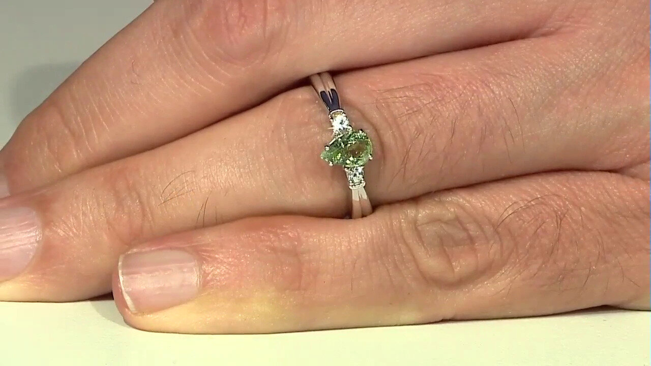 Video Zilveren ring met een Paraiba toermalijn