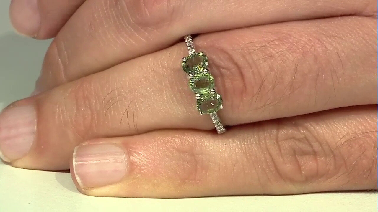 Video Paraiba Tourmaline Silver Ring