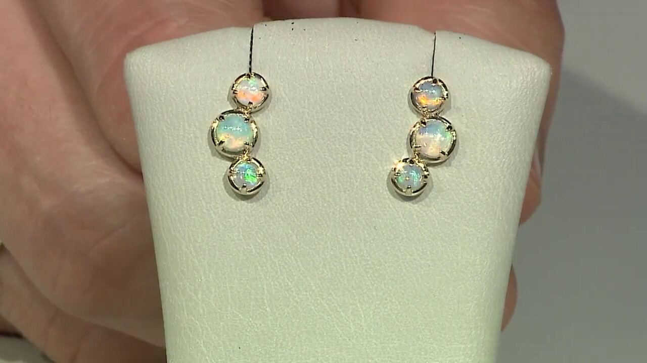 Video 9K Crystal Opal Gold Earrings (Mark Tremonti)