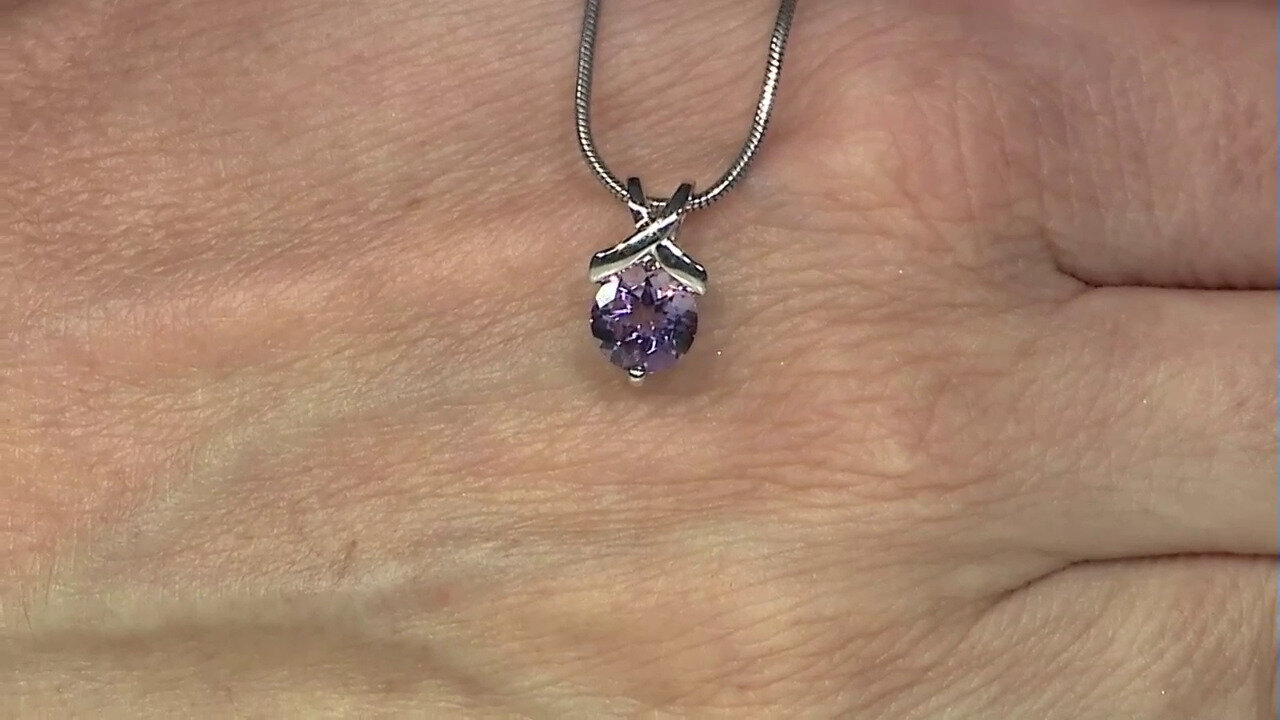 Video Amethyst Silver Pendant