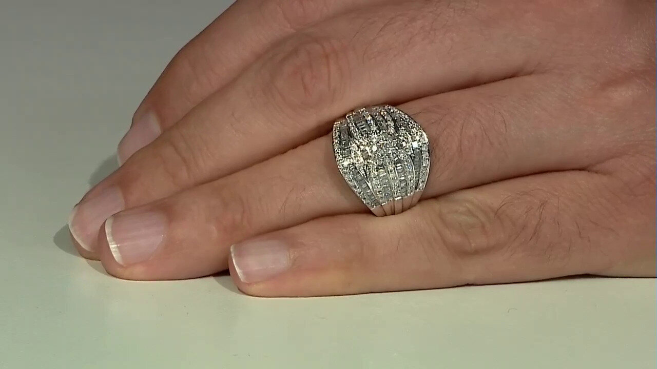 Video Gouden ring met I1 (H) Diamanten