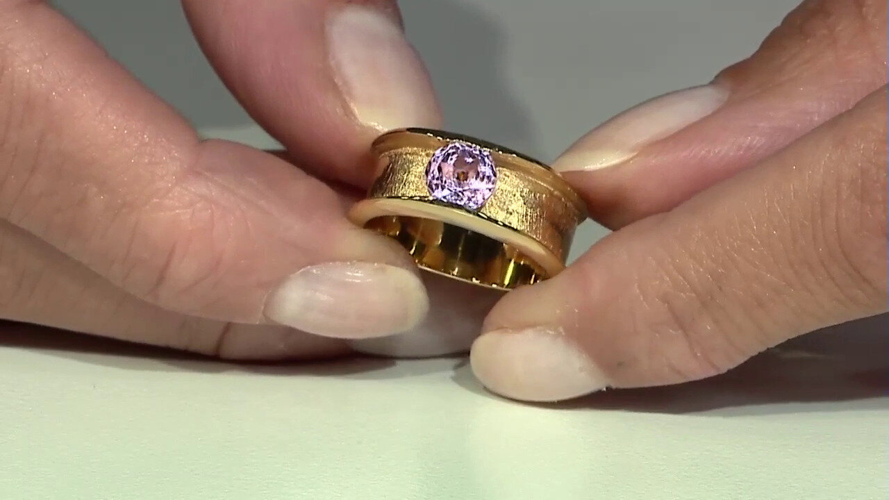 Video Brazilian Kunzite Silver Ring
