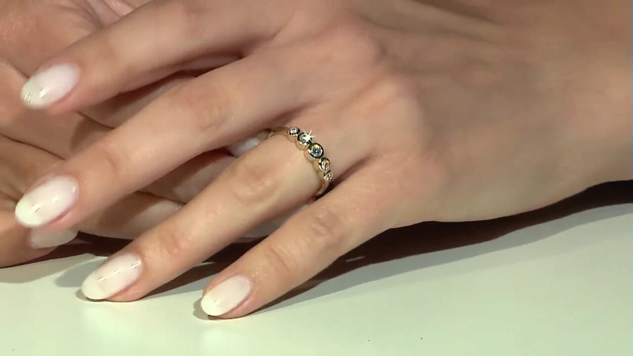 Video 9K SI1 (G) Diamond Gold Ring (Annette)