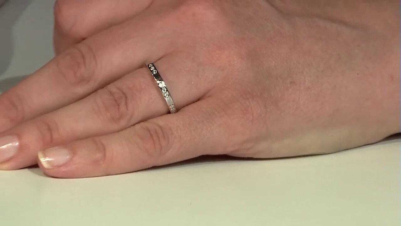 Video Platina ring met Diamanten SI2 (G)