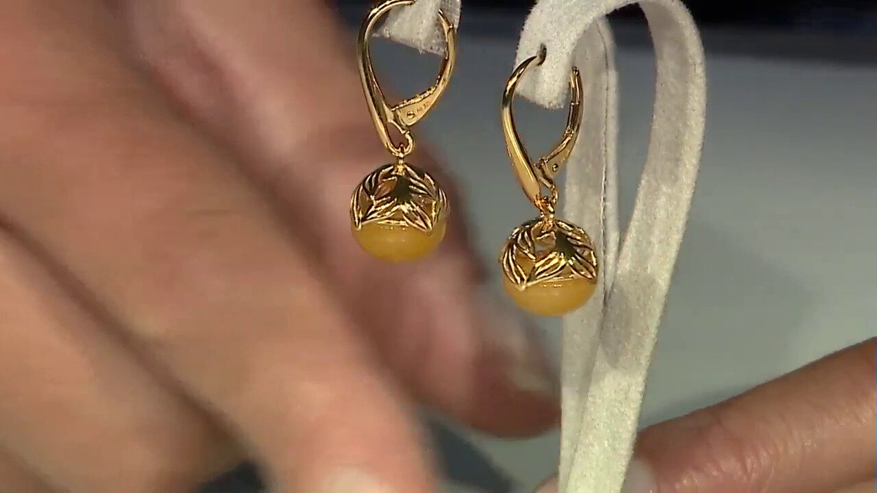 Video Baltic Amber Silver Earrings (dagen)