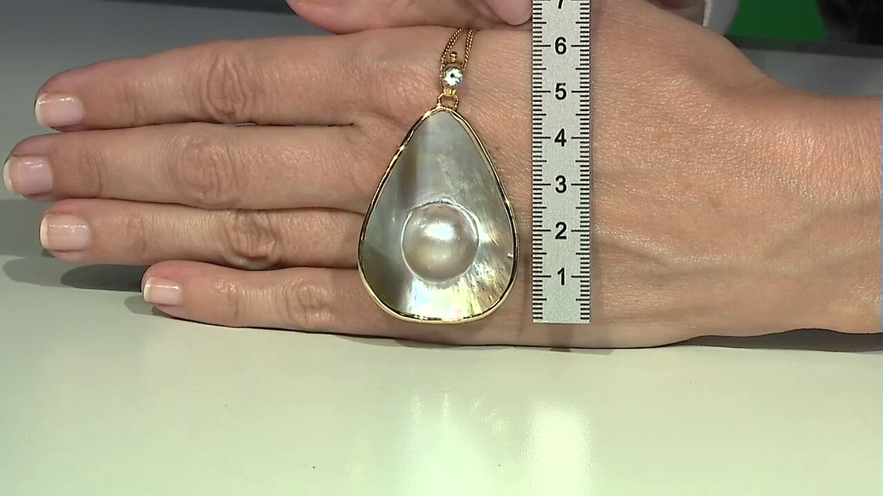 Video Mabe Pearl Silver Pendant (Bali Barong)