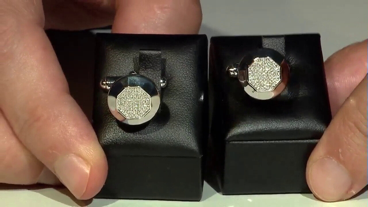 Video Gemelos en plata con Diamante SI1 (G) (Annette)
