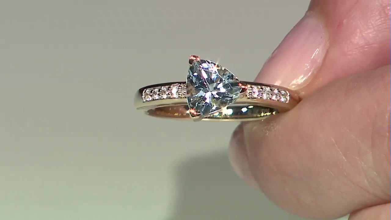 Video 9K Ofiki Aquamarine Gold Ring