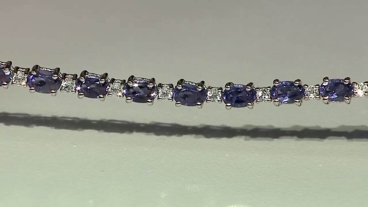 Video Zilveren armband met iolieten