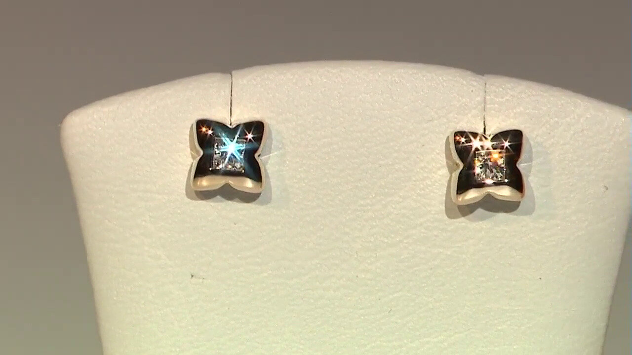 Video 14K IF (D) Diamond Gold Earrings (Annette)
