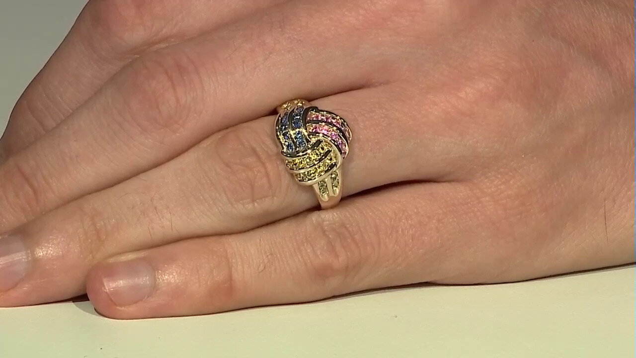 Video 9K Pink Sapphire Gold Ring