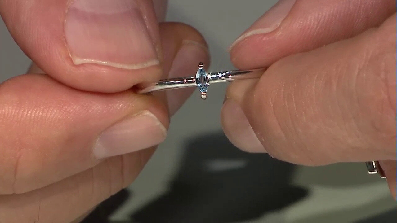 Video Ofiki Aquamarine Silver Ring
