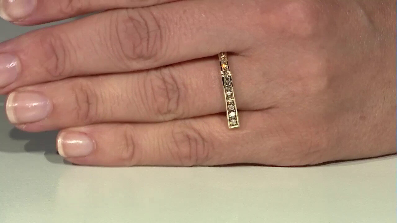 Video 9K SI1 Argyle Rose De France Diamond Gold Ring (Annette)