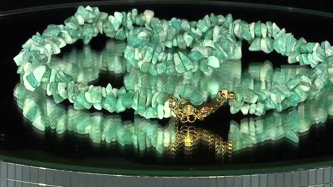 Video Amazonite Silver Necklace (Riya)