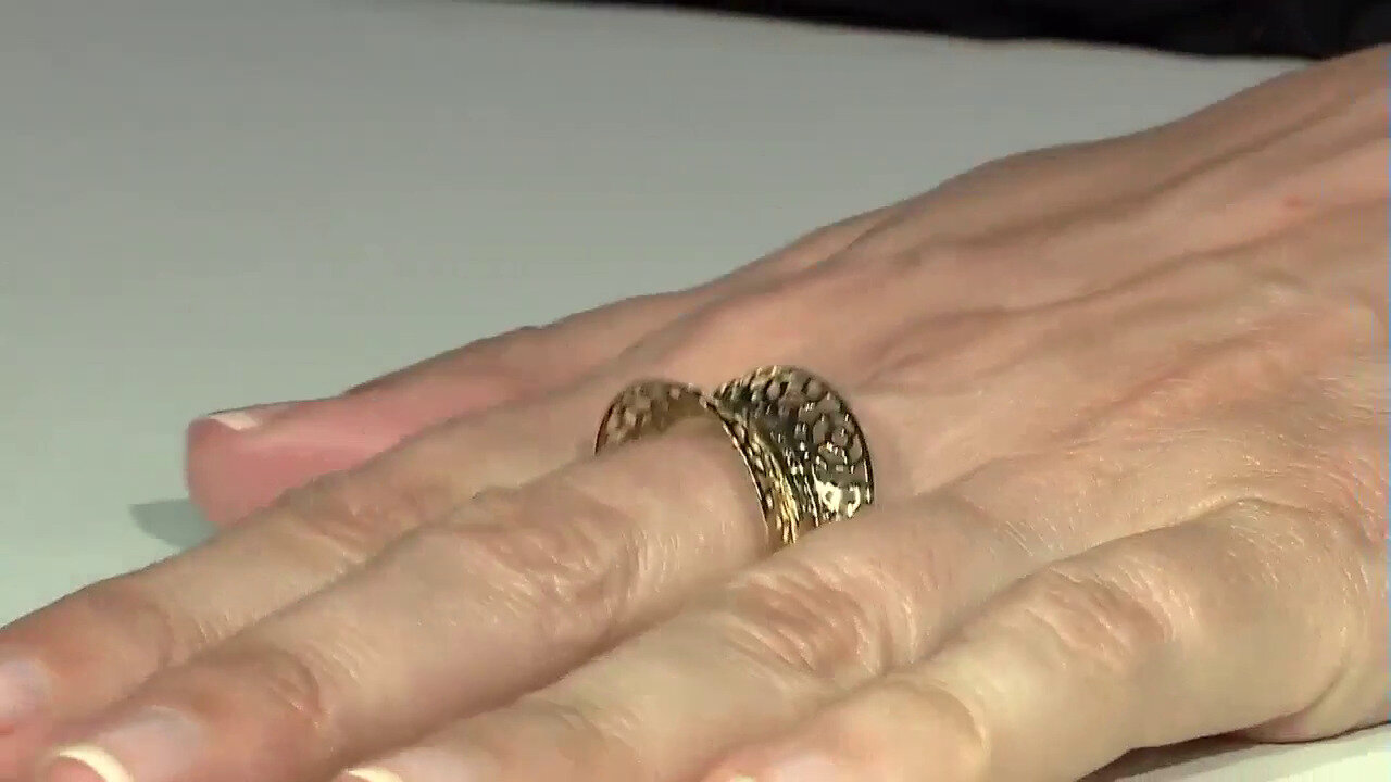Video Anello in oro con Diamante Cioccolato I1 (Ornaments by de Melo)