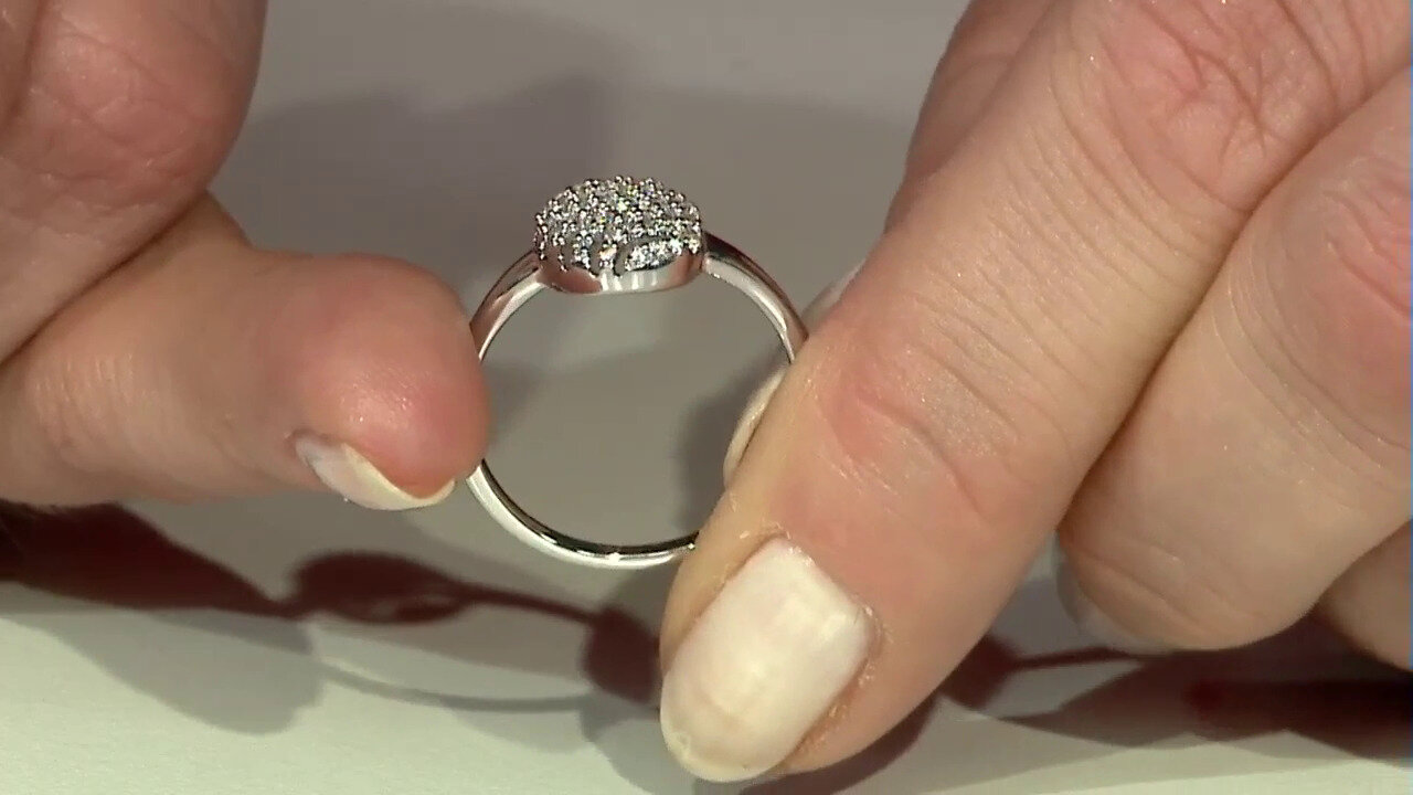 Video Anillo en oro con Diamante limpio a lupa F (LUCENT DIAMONDS)